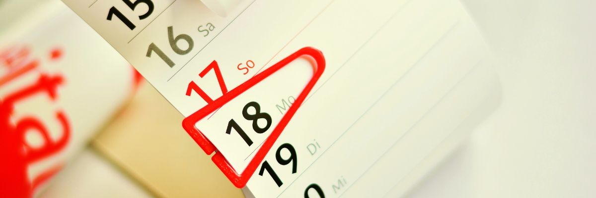 Calendar of events